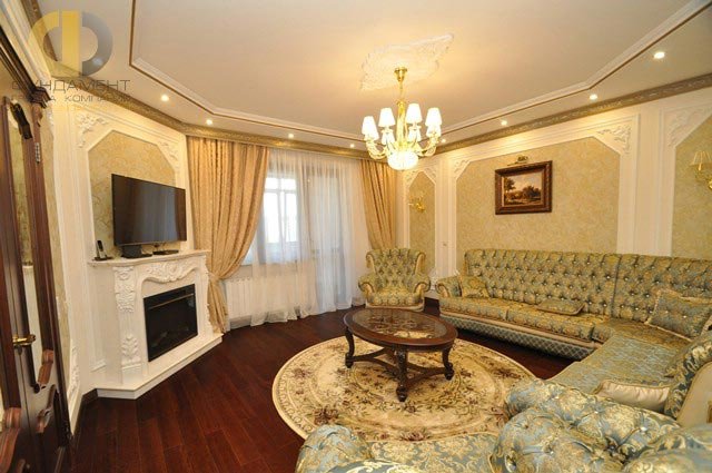 гостиная в классическом стиле фото