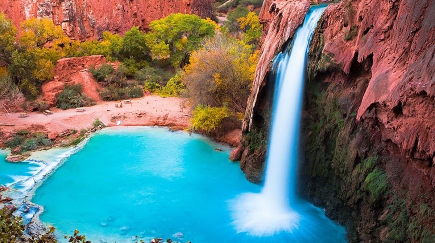 гранд каньон в сша водопад фото