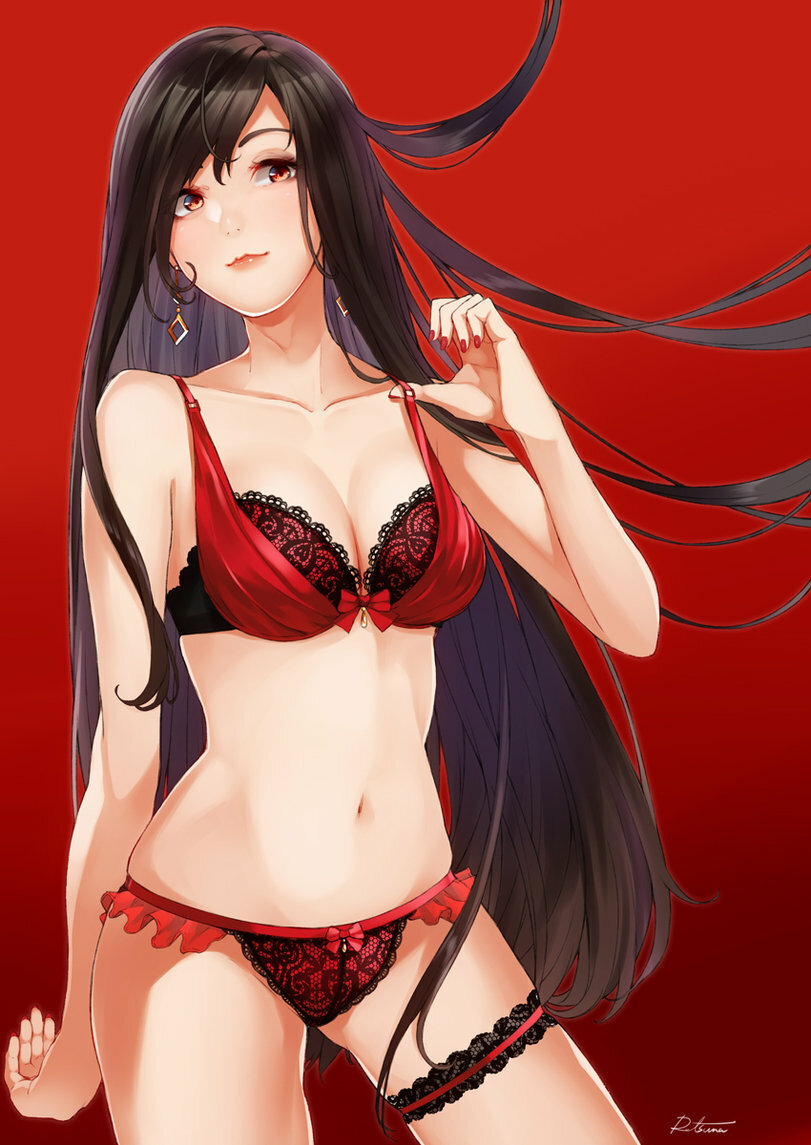 hentai в чёрном белье фото