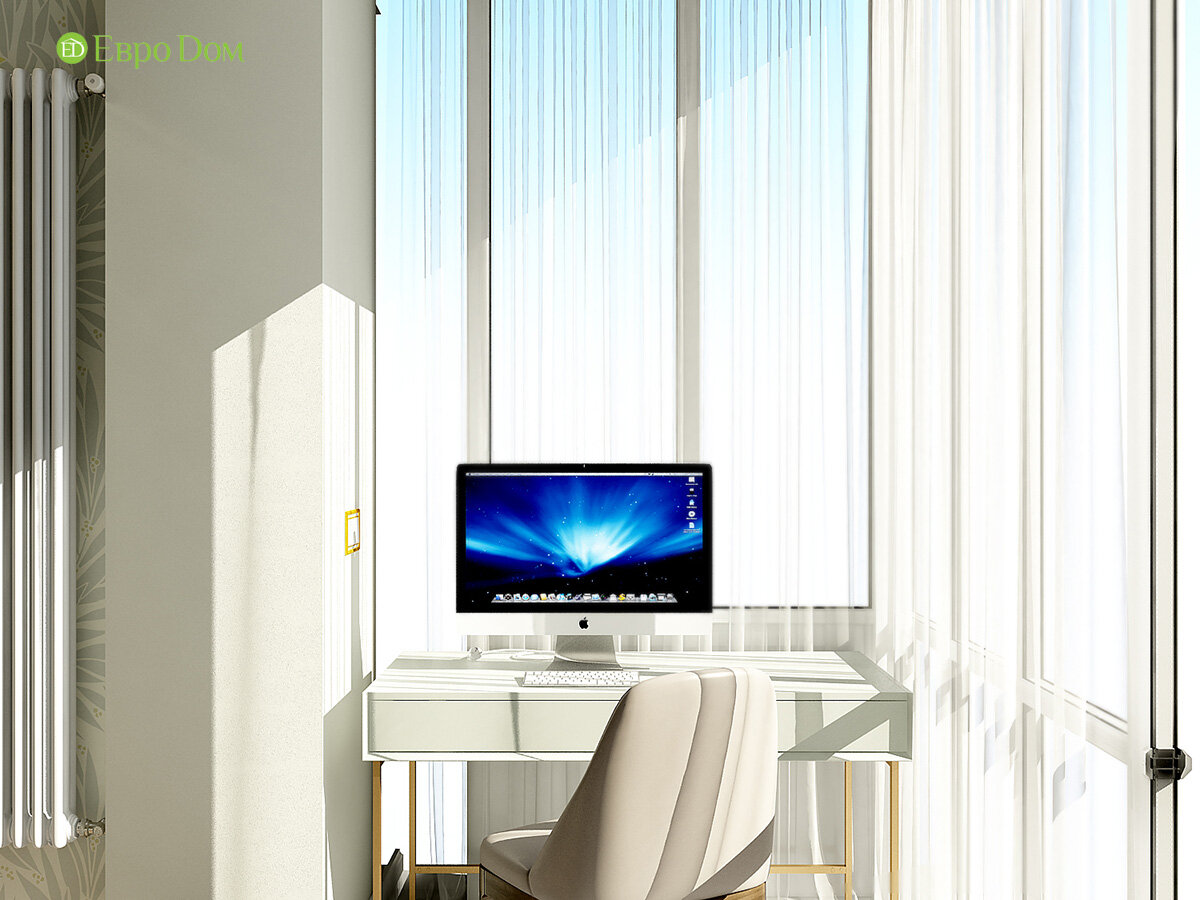 imac на белом столе фото