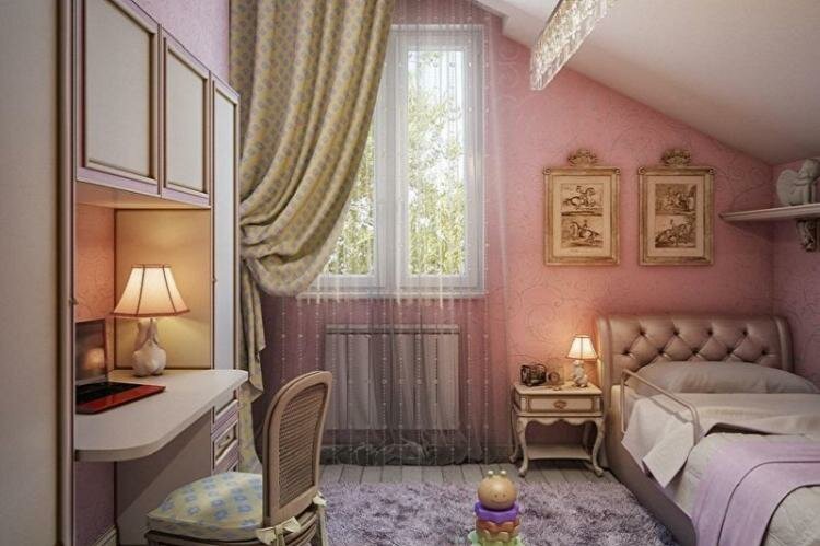 интерьер детской комнаты в частном доме фото