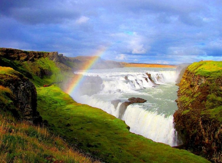 исландия водопад гульфосс фото