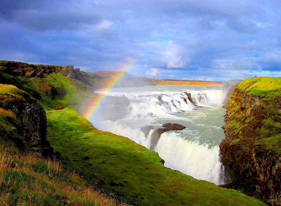 исландия водопад гульфосс фото