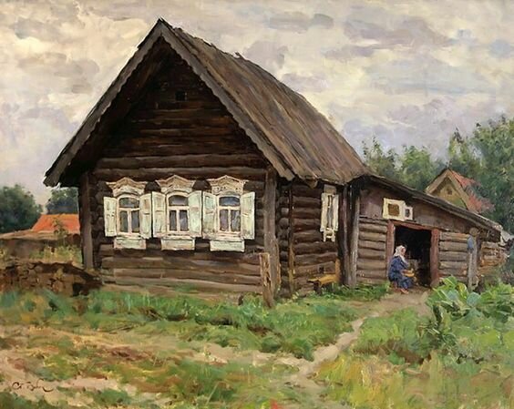 изба картина фото