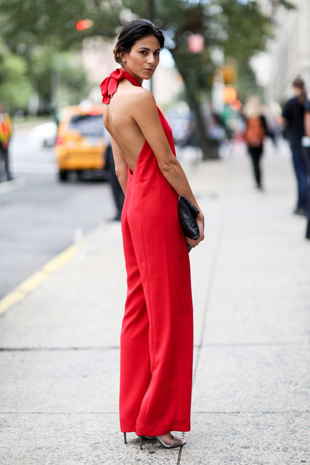 jumpsuit street style фото