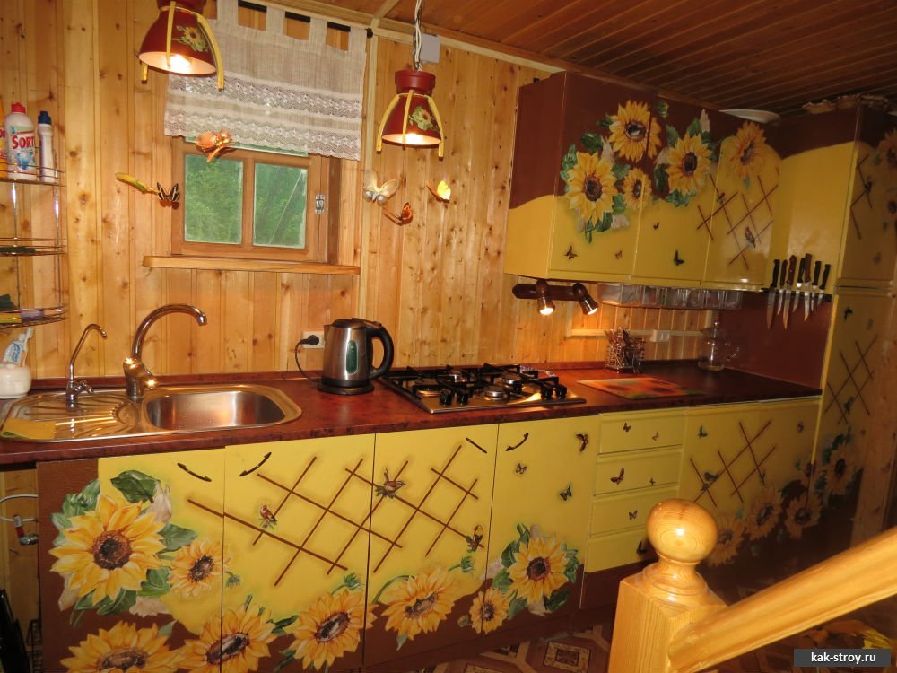 как украсить кухонный гарнитур своими руками фото