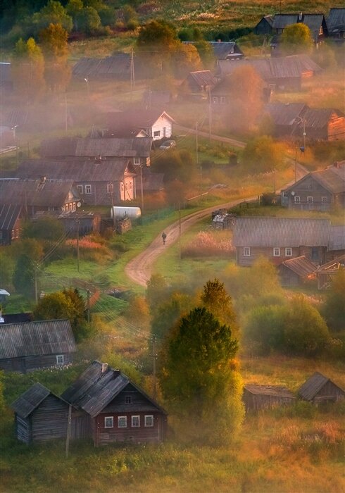 картинки деревня перед дождем фото