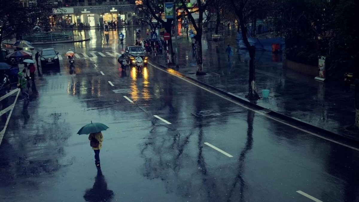 картинки дождливый день на улице фото