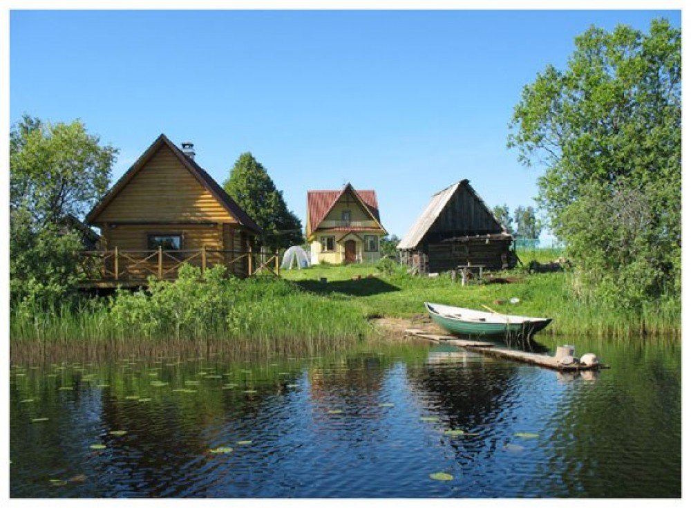 картинки речки в деревне фото