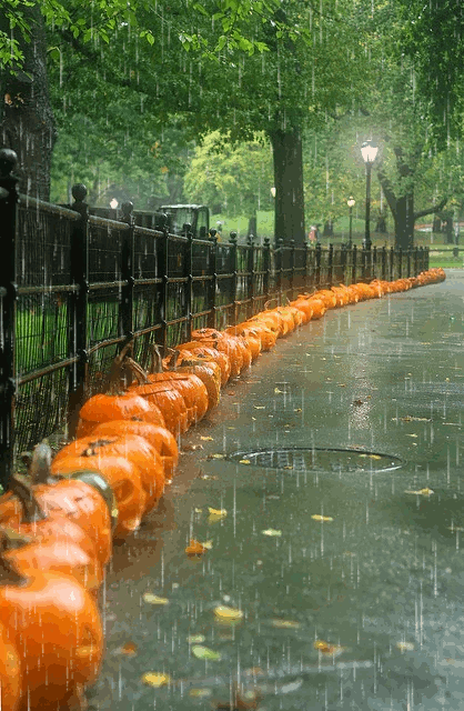 картинки сквер, дождь анимация фото