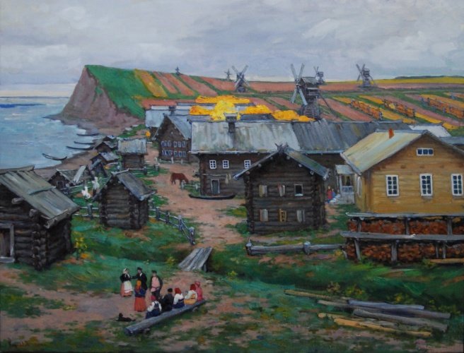 картины северной русской деревни фото