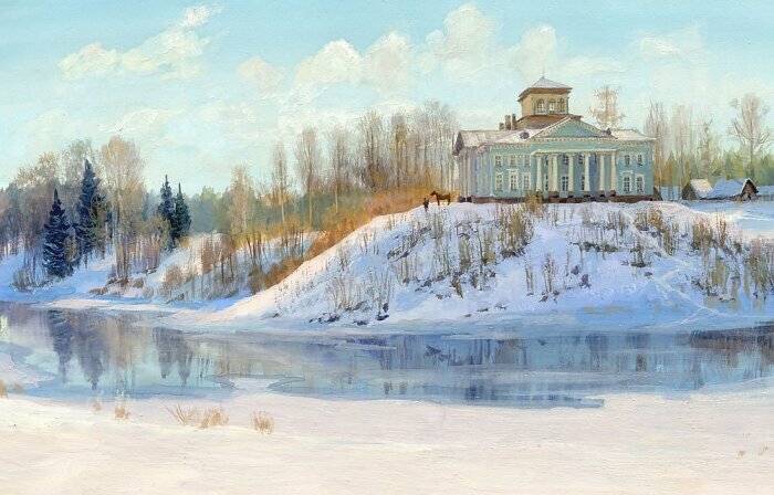 картины жданова зимние пейзажи фото