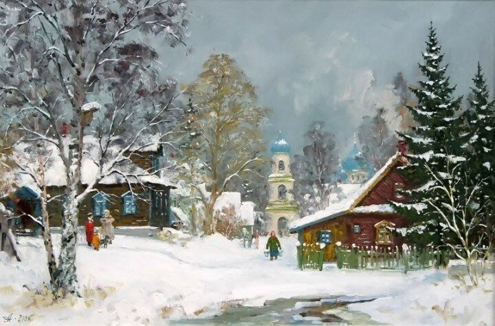 художник александр александровский зима фото