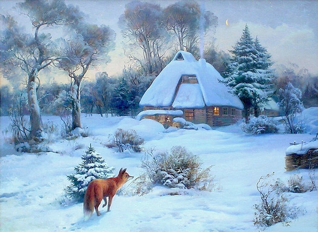 художник mark keathley зима фото