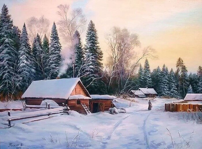 художник вячеслав палачев зима фото