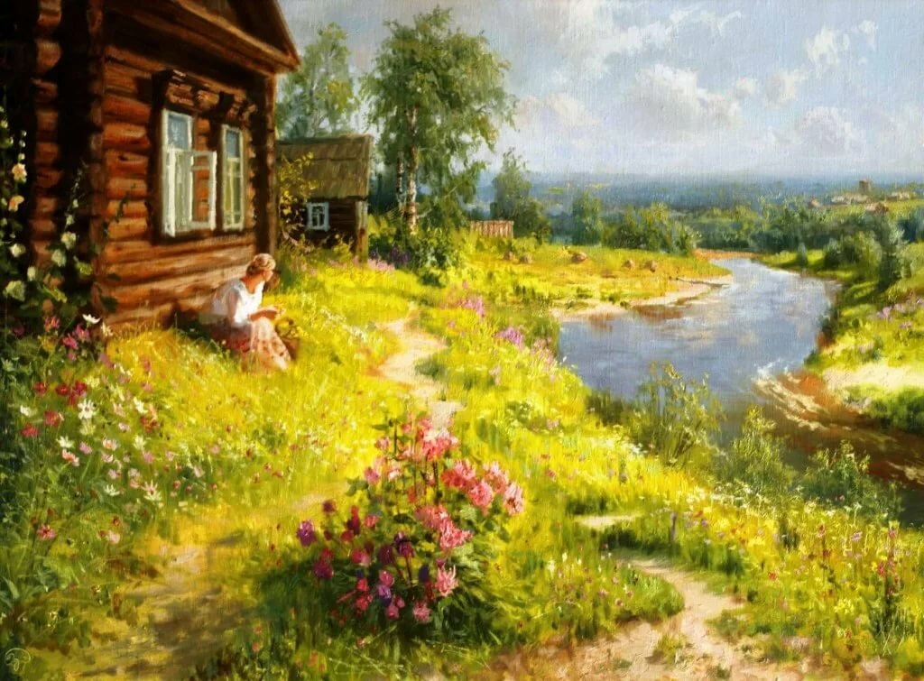 художник жданов летние пейзажи фото