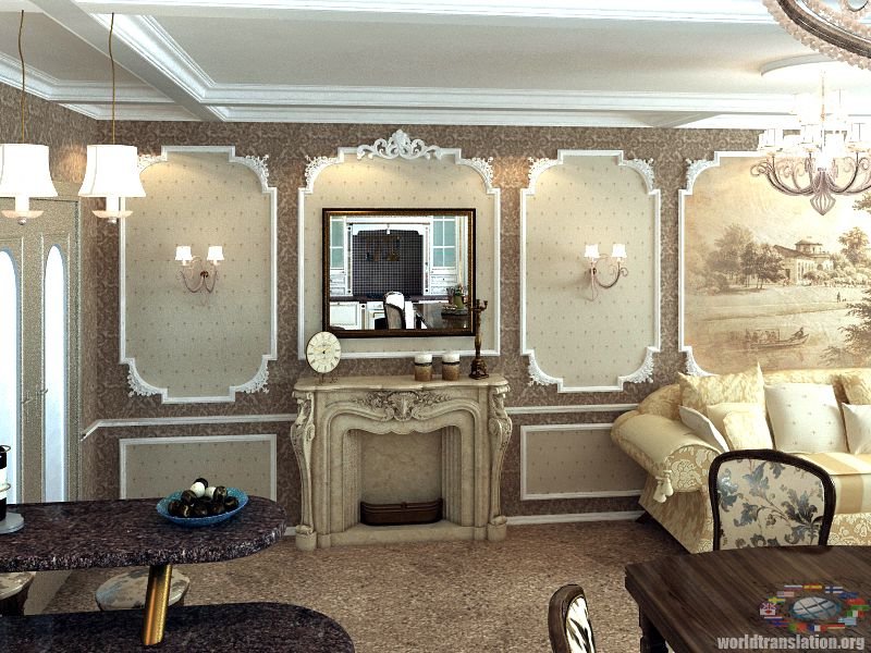 классический интерьер лепнина фото