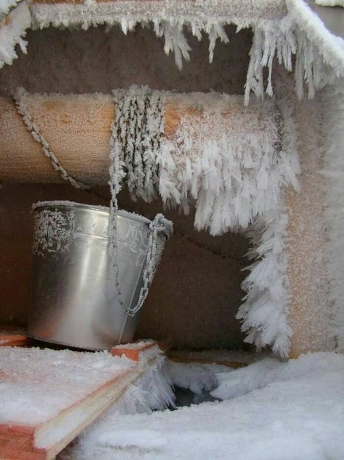 колодец зима фото