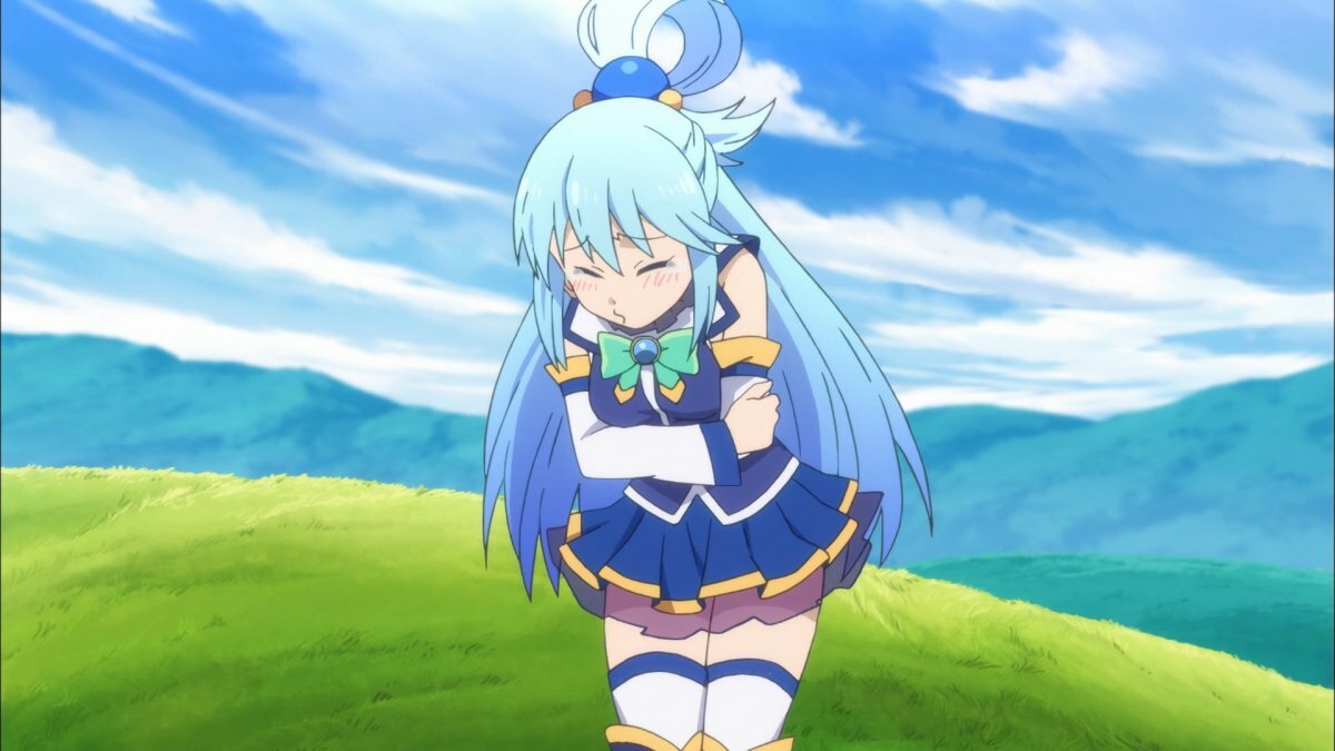 konosuba aqua гиф фото