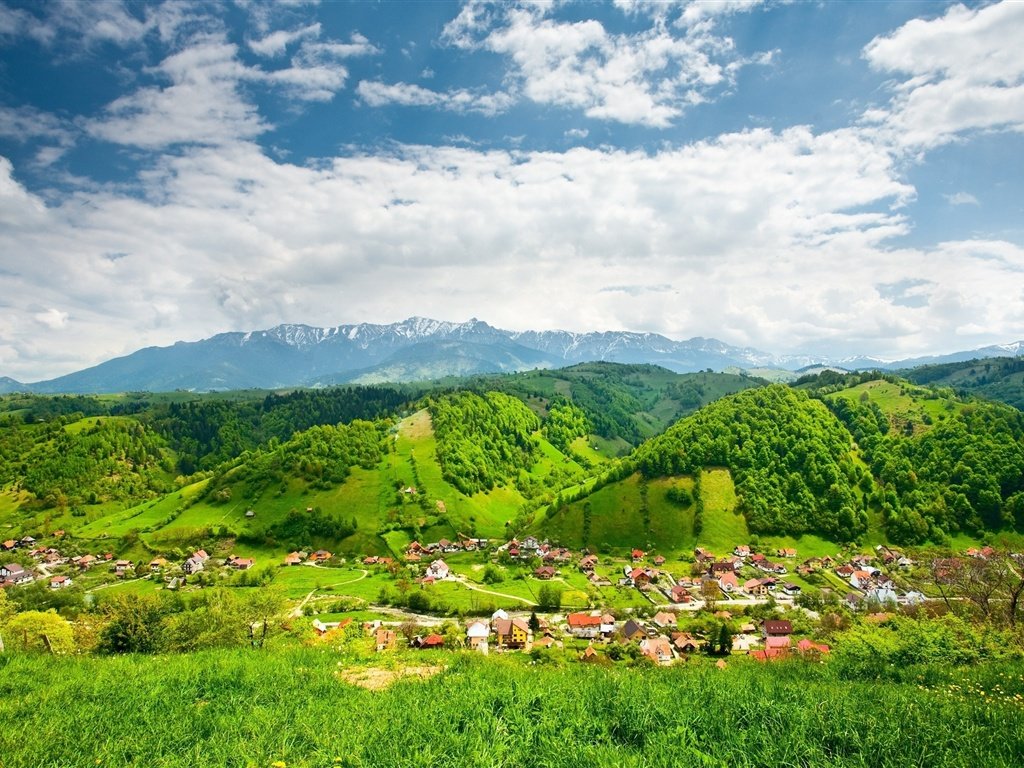 красивые горы деревушка фото