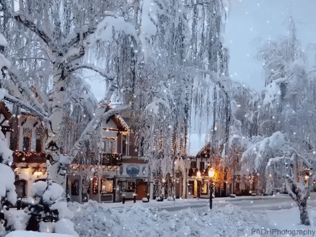 красивые картинки gif зимнего города фото