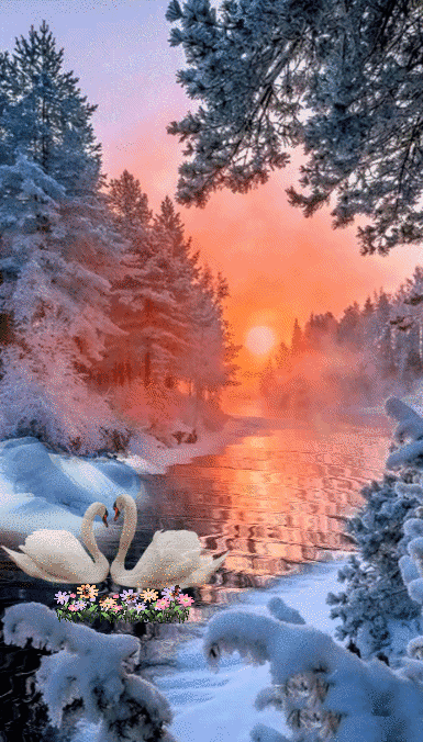 красивые зимние пейзажи картинки фото