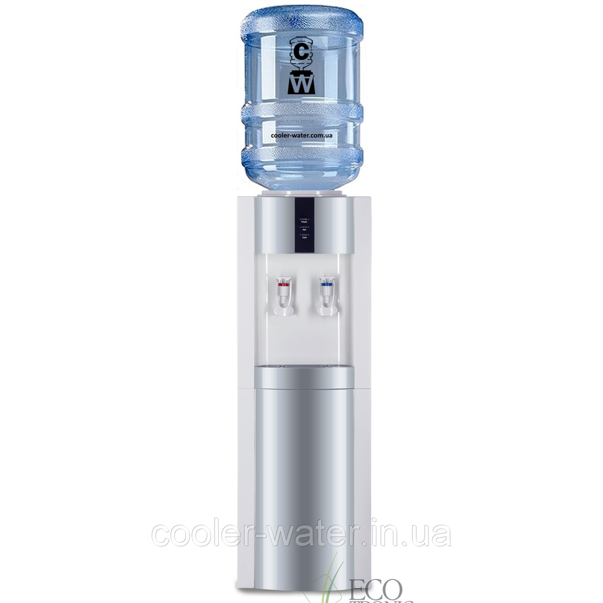кулер ecotronic h1-lce white со шкафчиком фото