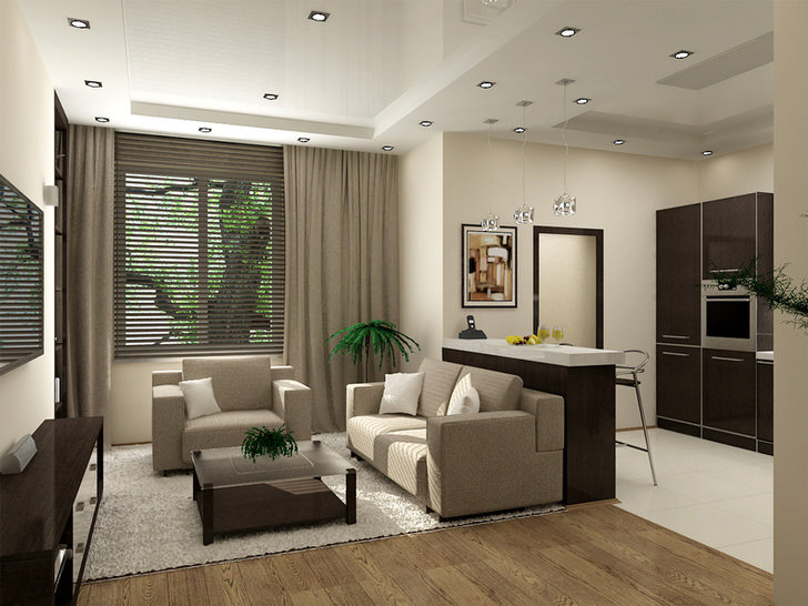 квартира-студия фото интерьер фото