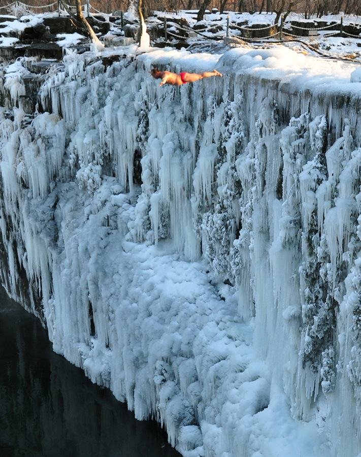 ледяной водопад фото