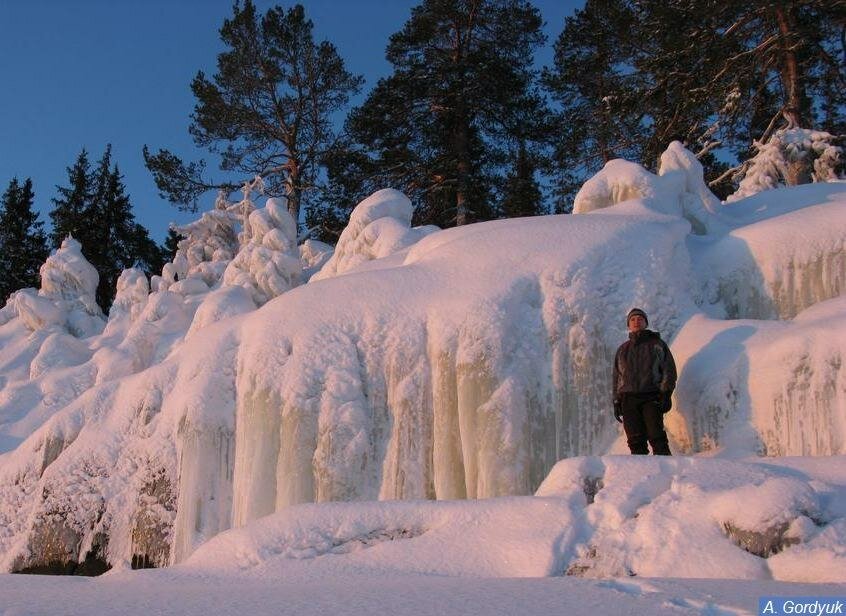 ледяной водопад красноярск фото
