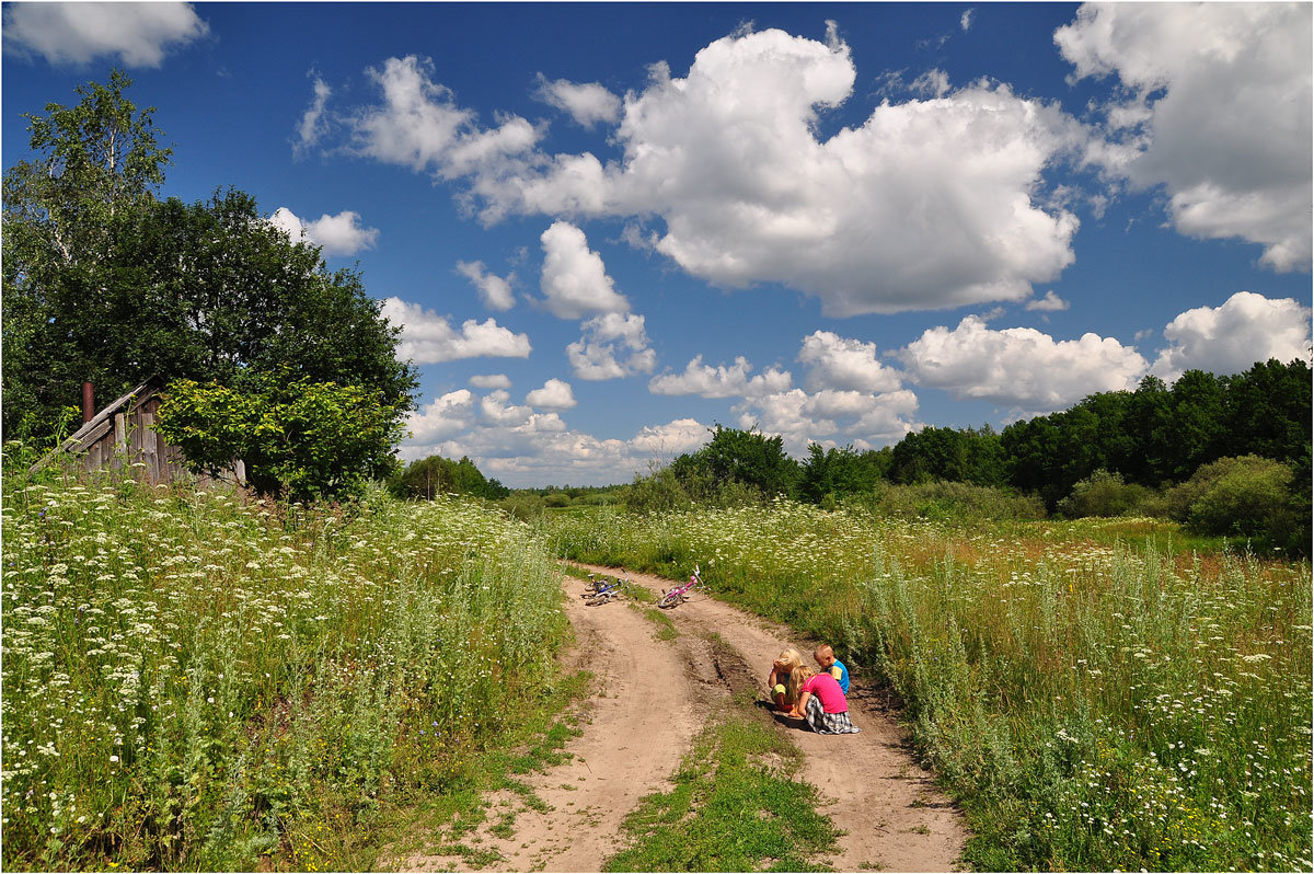 летняя деревня картинки фото