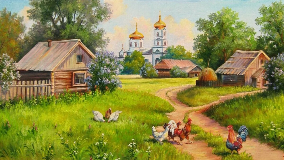 лето в деревне фото