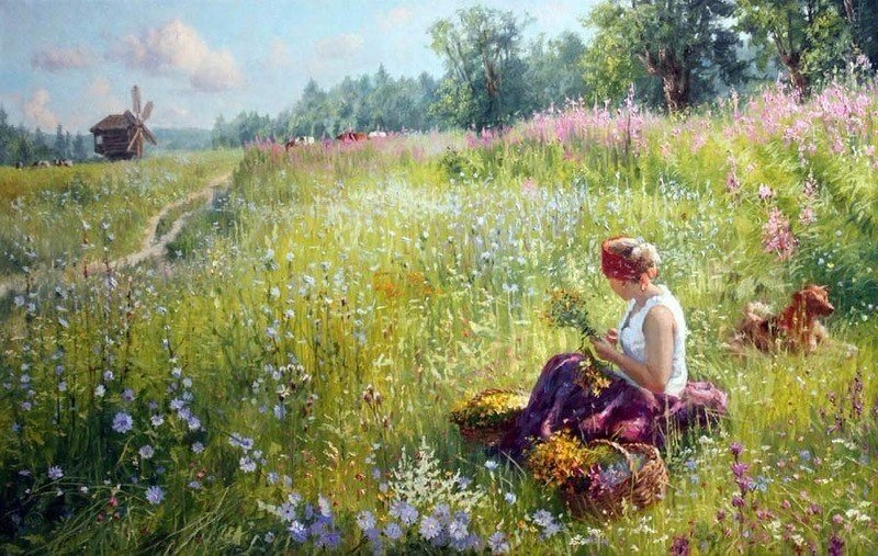 лето в картинах художников фото