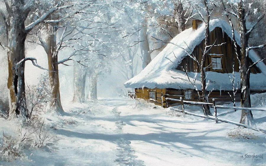 marek szczepaniak.зимние пейзажи фото