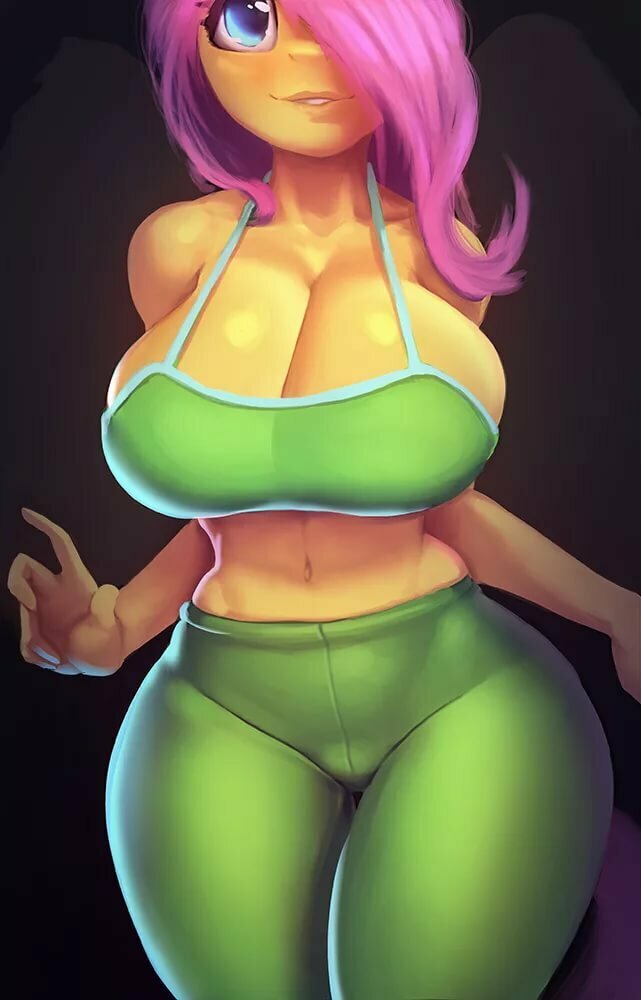 mlp humanization fluttershy big breasts фото