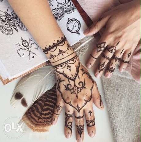 модные рисунки хной фото
