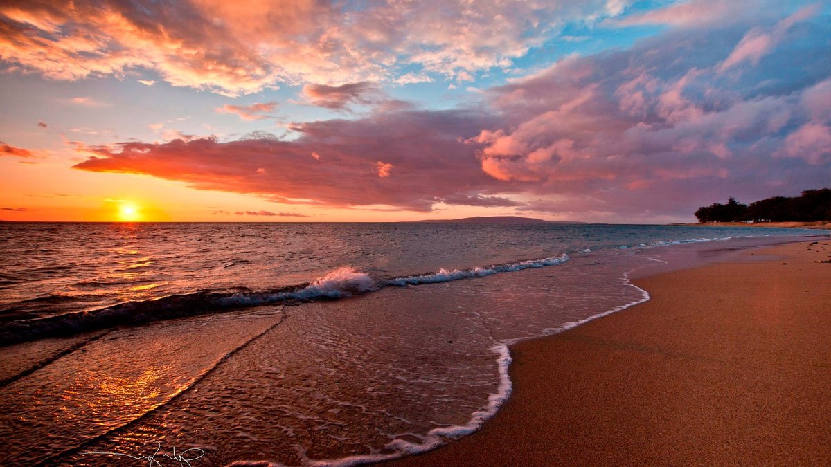 море песок закат фото