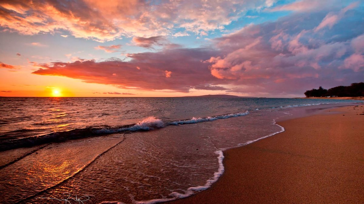 море песок закат фото