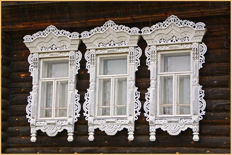 наличники оконные деревня фото