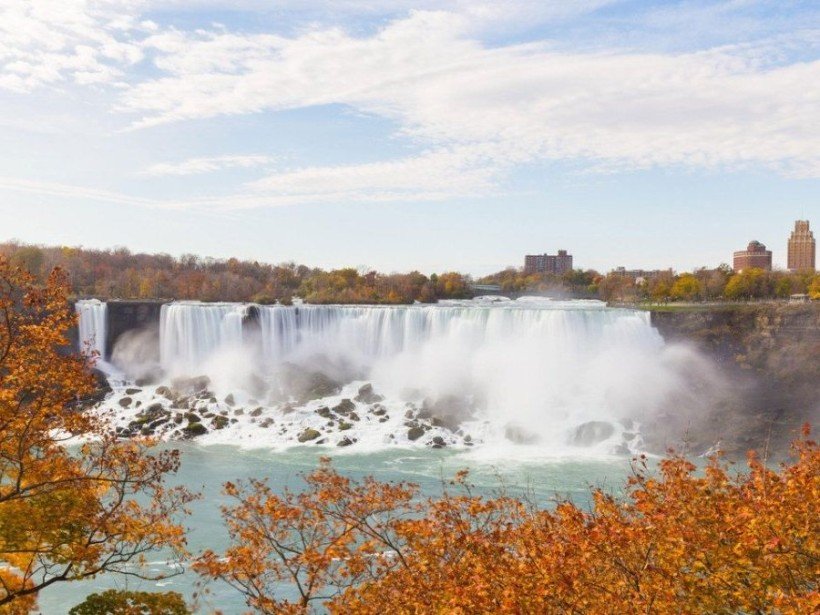 ниагарский водопад осенью фото