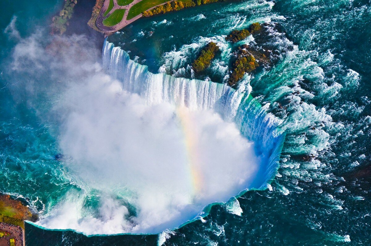 ниагарский водопад с верху фото