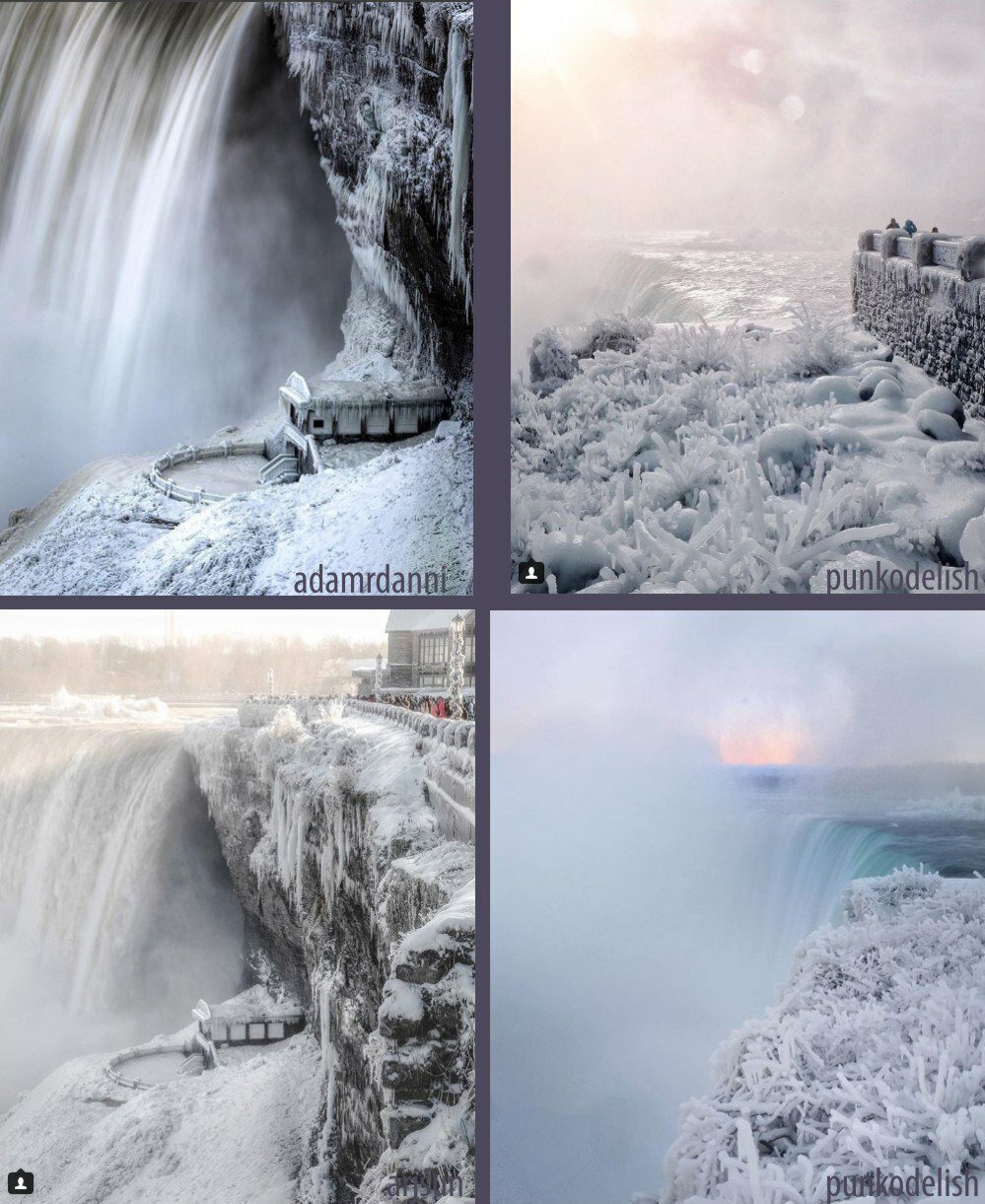 ниагарский водопад замерз 2018 фото