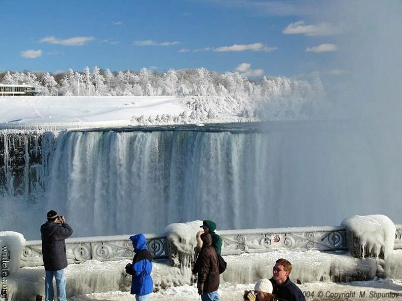 ниагарский водопад зимой фото