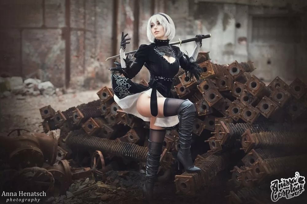 nier automata 2b косплей фото