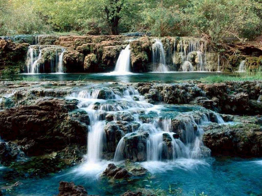 обои природа водопады красивые феншуй фото
