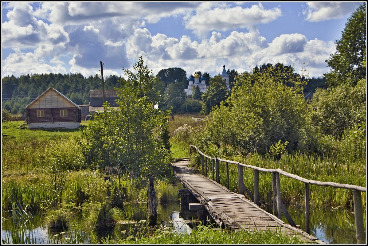 пейзаж деревня фото