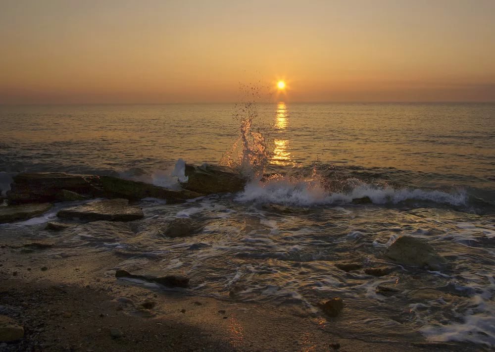 рассвет на черном море фото