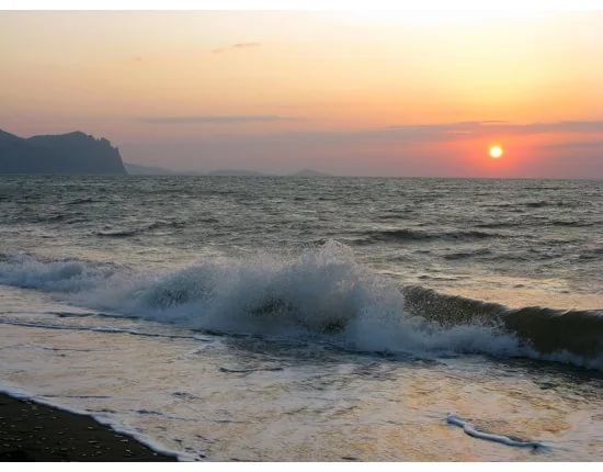 рассвет на черном море фото