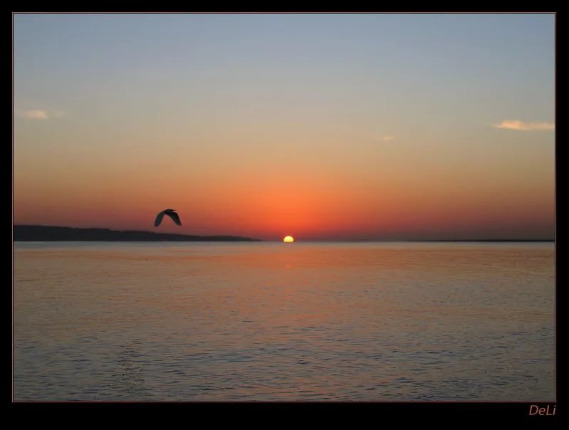 рассвет на море фото