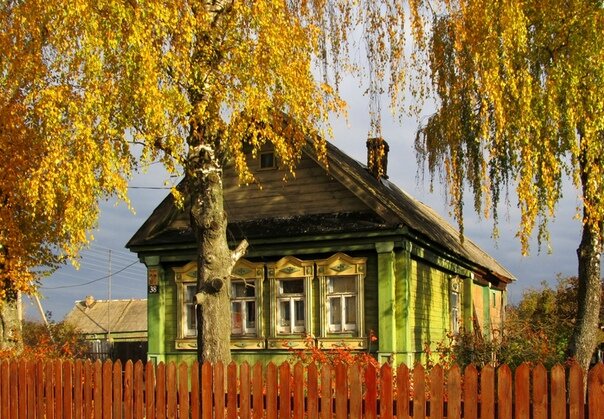 русская деревня фото